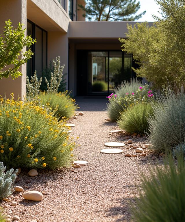 Xerojardinería con plantas mediterráneas y gestión sostenible del agua